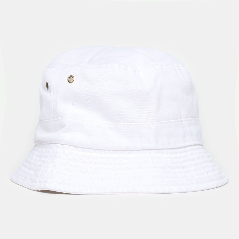 White Unisex Bucket Hat