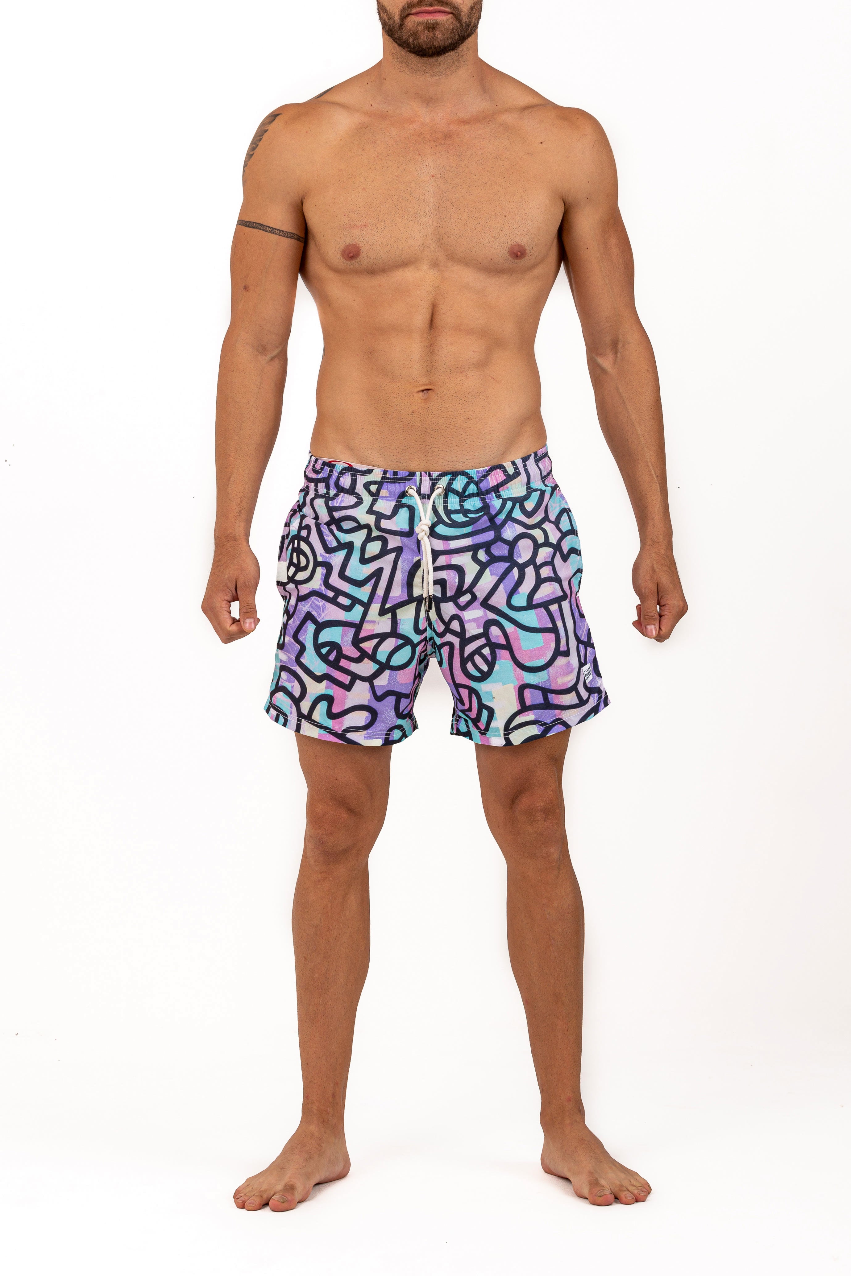 Amaze - Azul Siete Swim Shorts