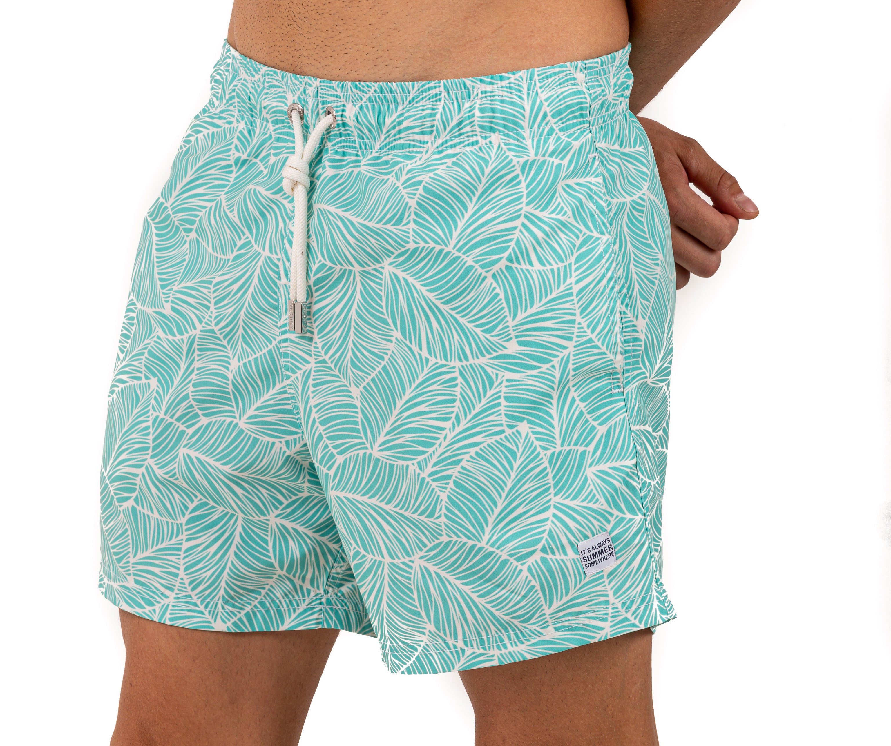 Aqua Roots - Azul Siete Swim Shorts