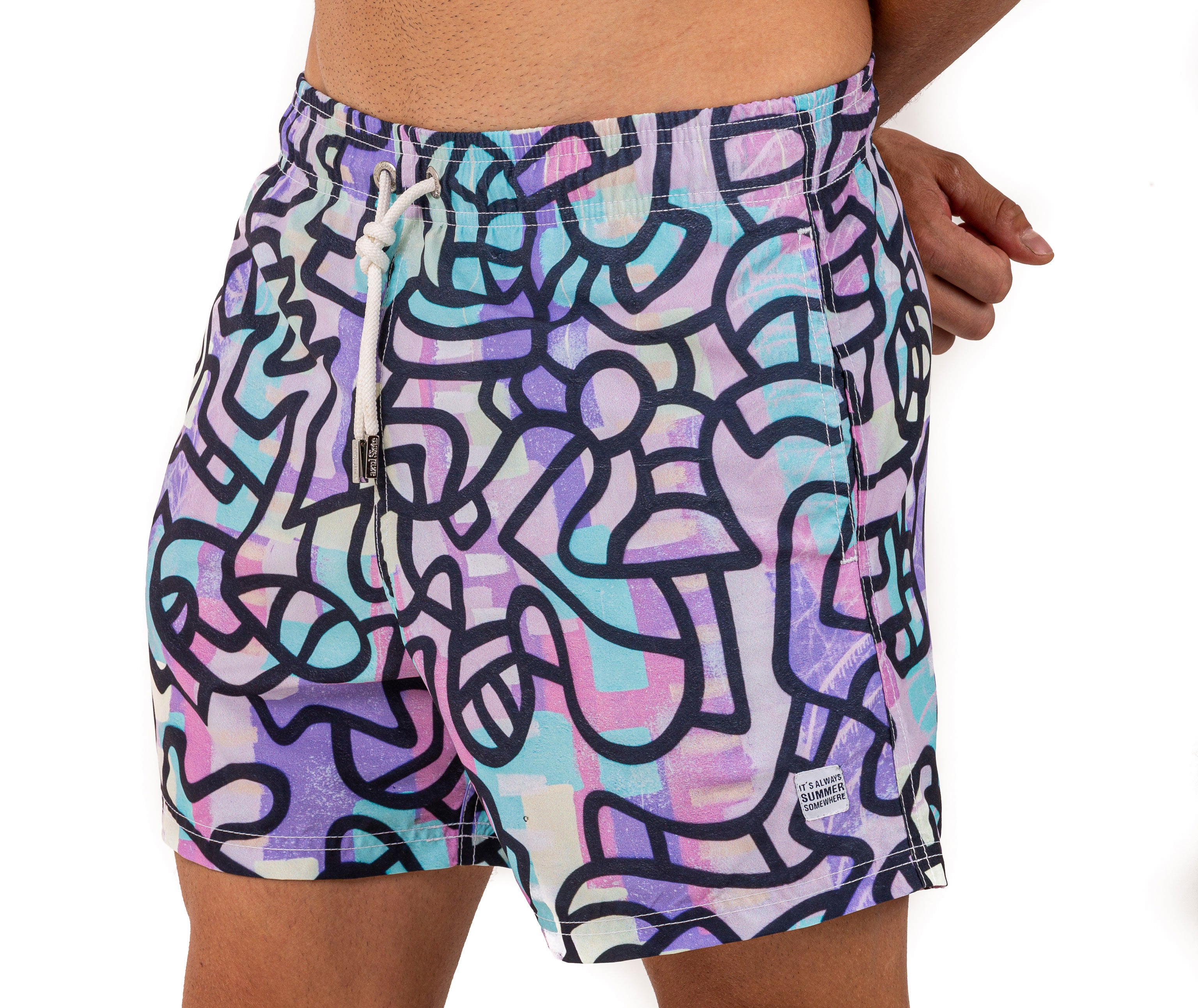 Amaze - Azul Siete Swim Shorts