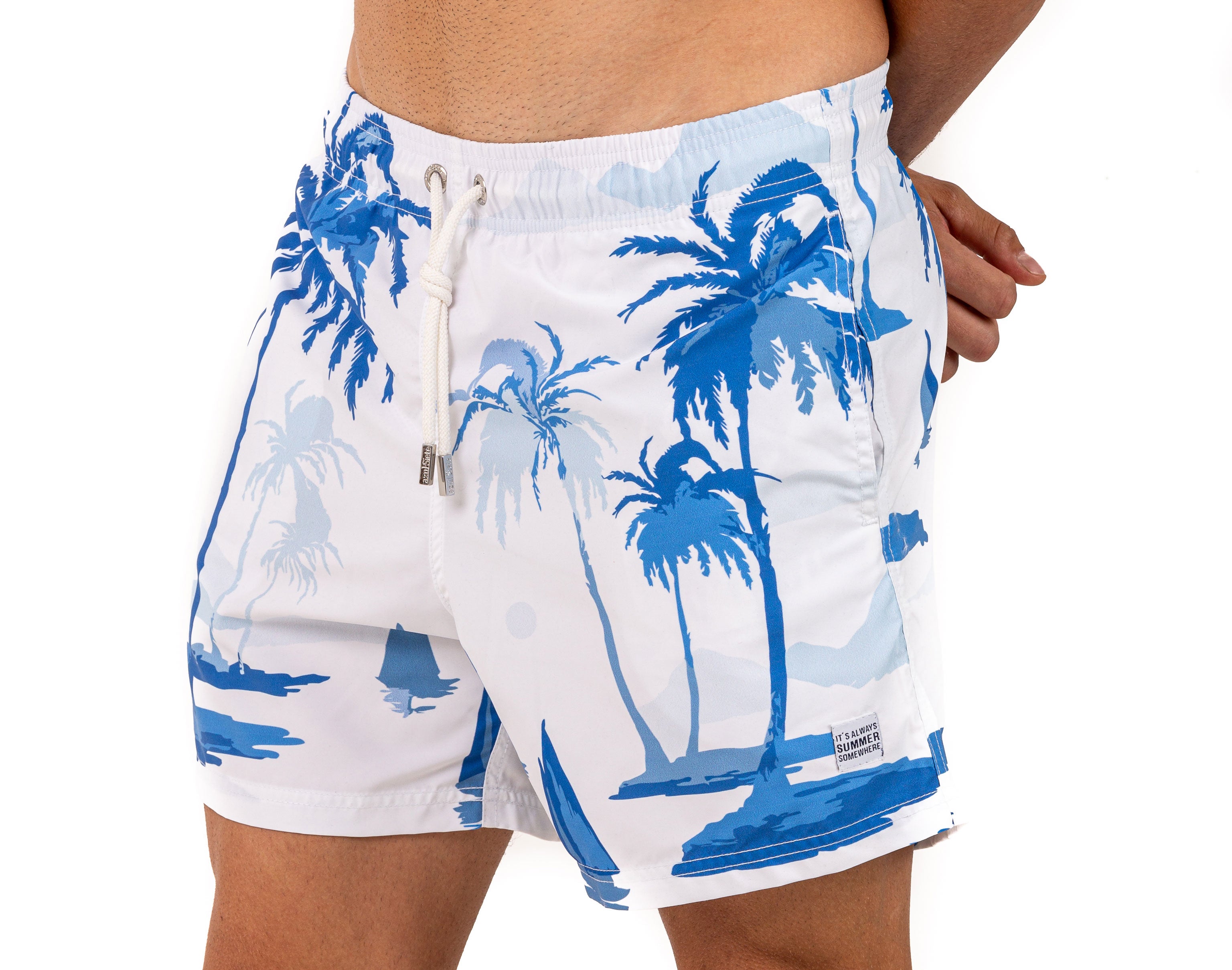 Blue Paradise - Azul Siete Swim Shorts