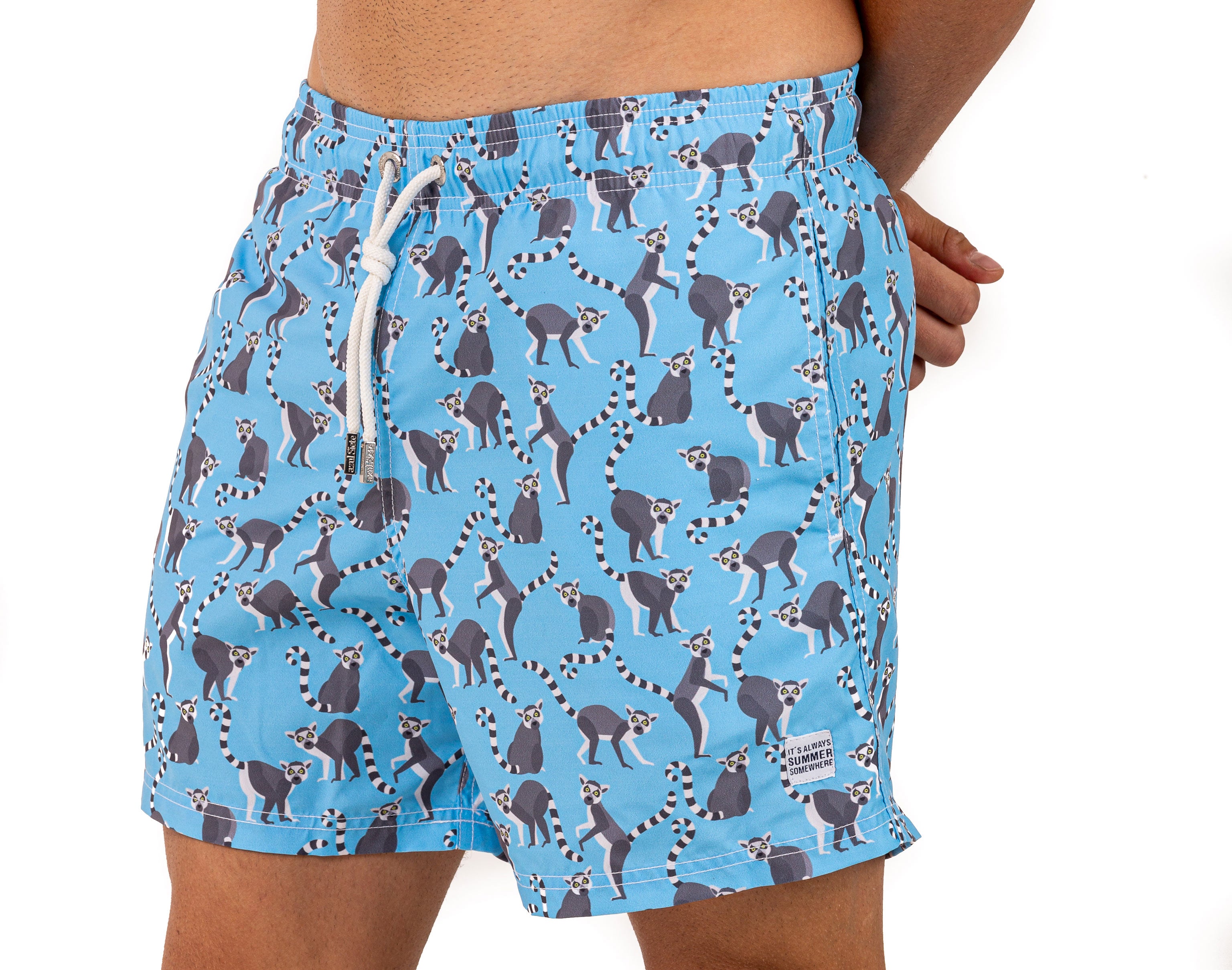 Lemur - Azul Siete Swim Shorts