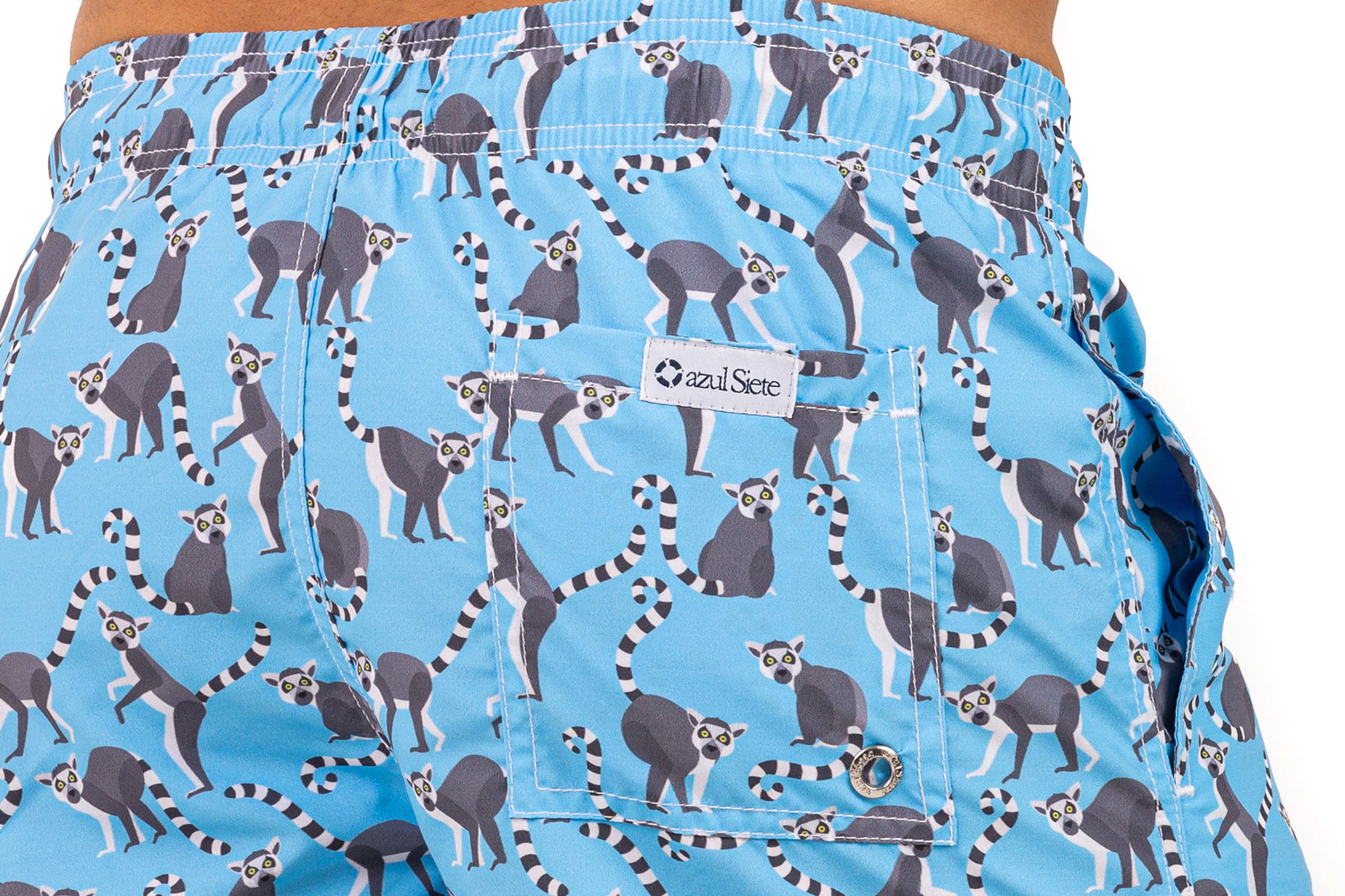 Lemur - Azul Siete Swim Shorts