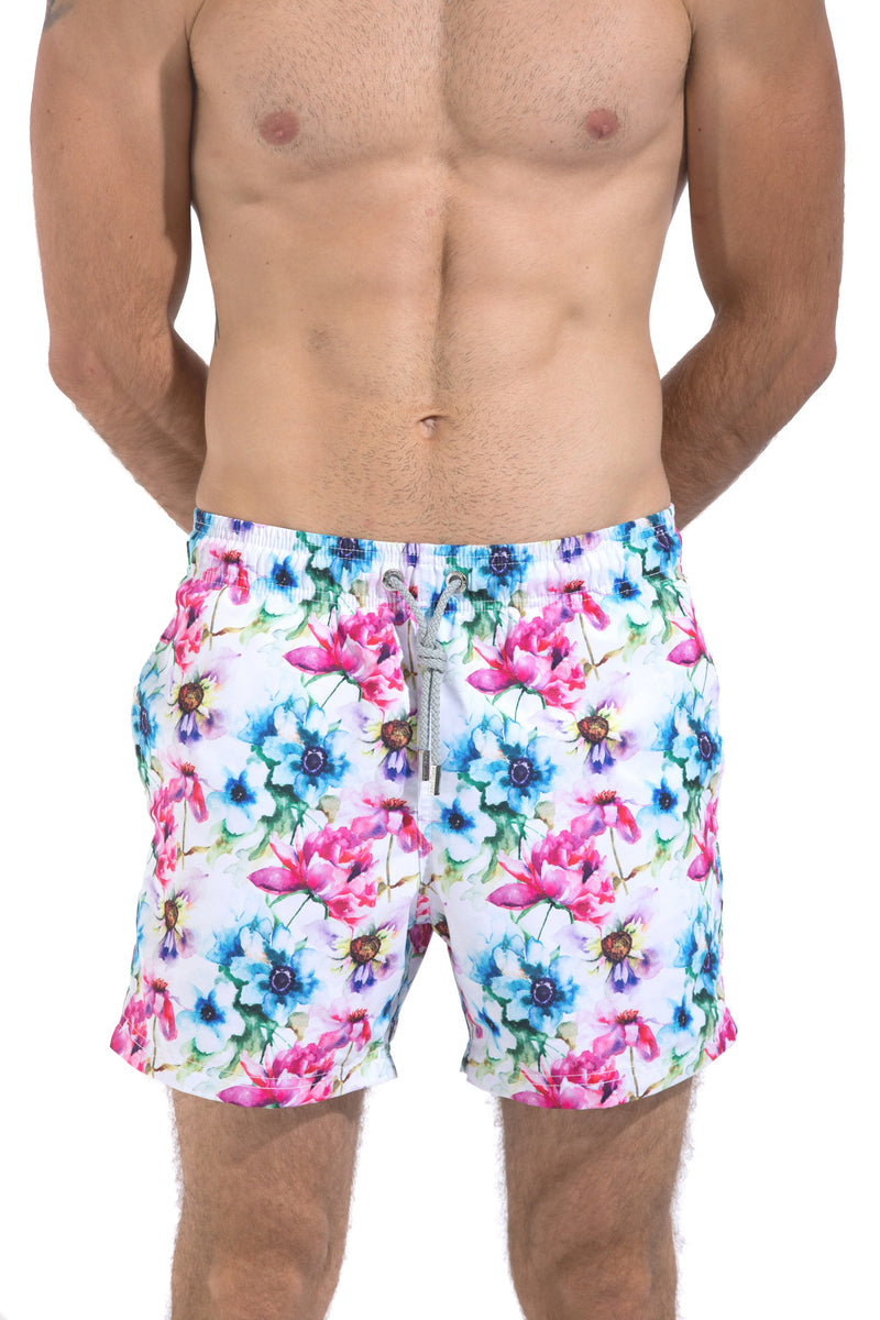 Bloom - Azul Siete Swim Shorts
