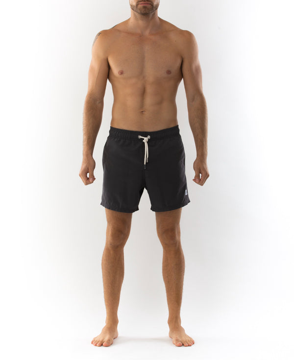 Black Solid - Azul Siete Swim Shorts