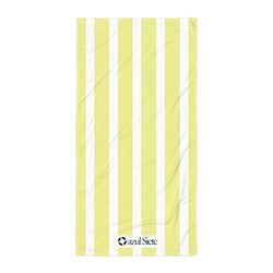 Yellow Stripes Beach Towel - azul Siete