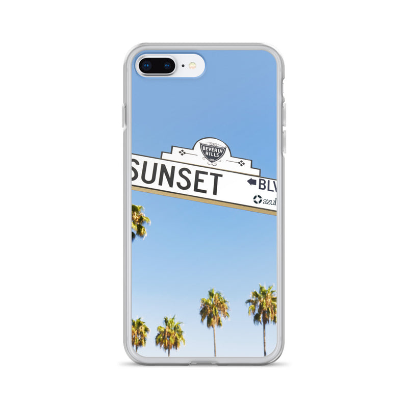Sunset Blvd iPhone Case - azul Siete