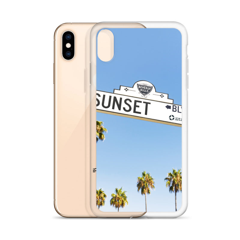Sunset Blvd iPhone Case - azul Siete